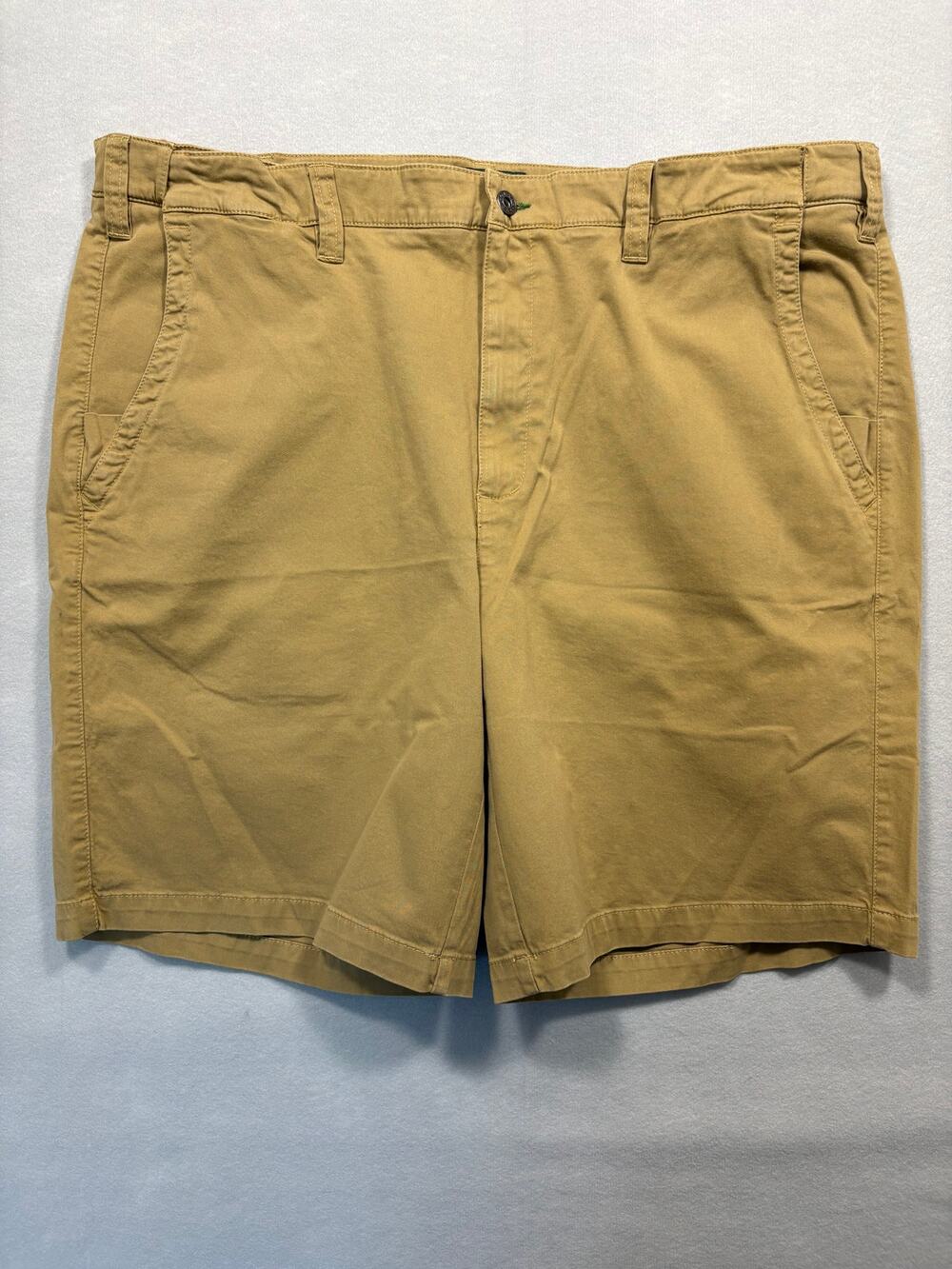 Orvis Kalahari EZ Waist Stretch Shorts Mens 42W Khaki Tan Outdoor Hiking 2LMS